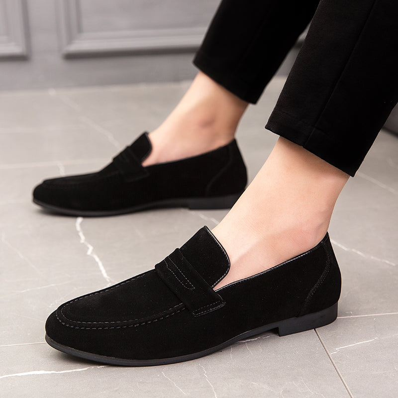 Loafer Masculino Piazzi Camurça Conforto Estilo Old Money