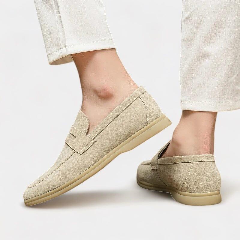 Mocassim Loafer Masculino Camurça Premium Confortável Elegante