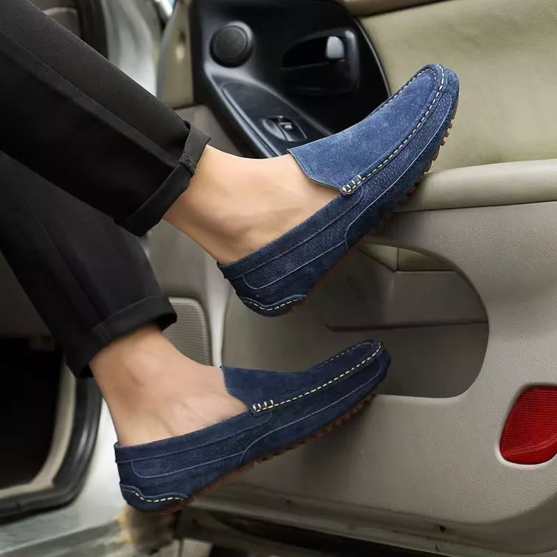 Mocassim Masculino de Camurça Solatte Loafer Casual Elegante