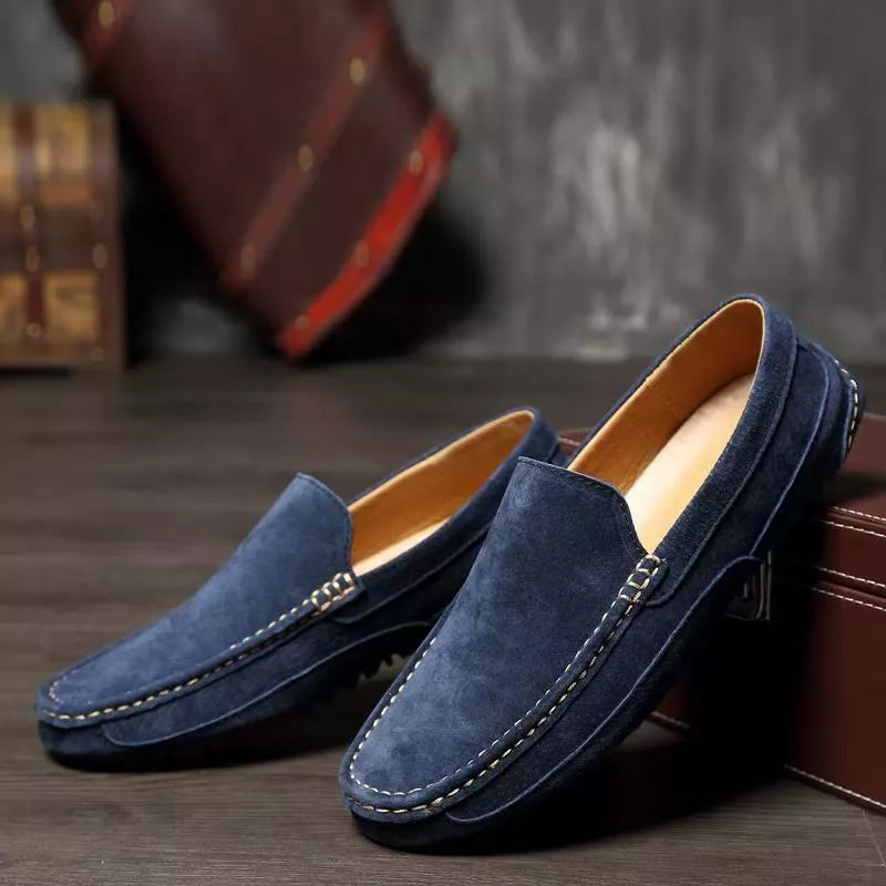 Mocassim Masculino de Camurça Solatte Loafer Casual Elegante