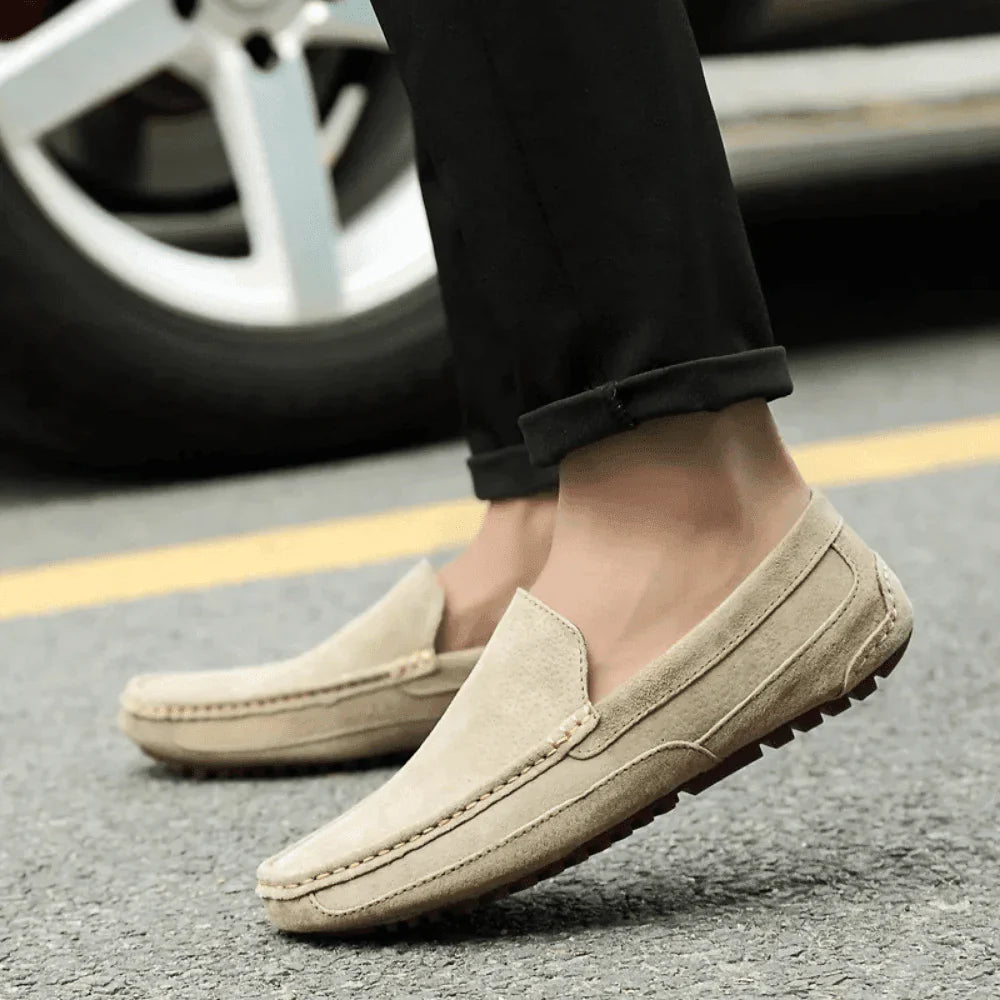Mocassim Masculino de Camurça Solatte Loafer Casual Elegante