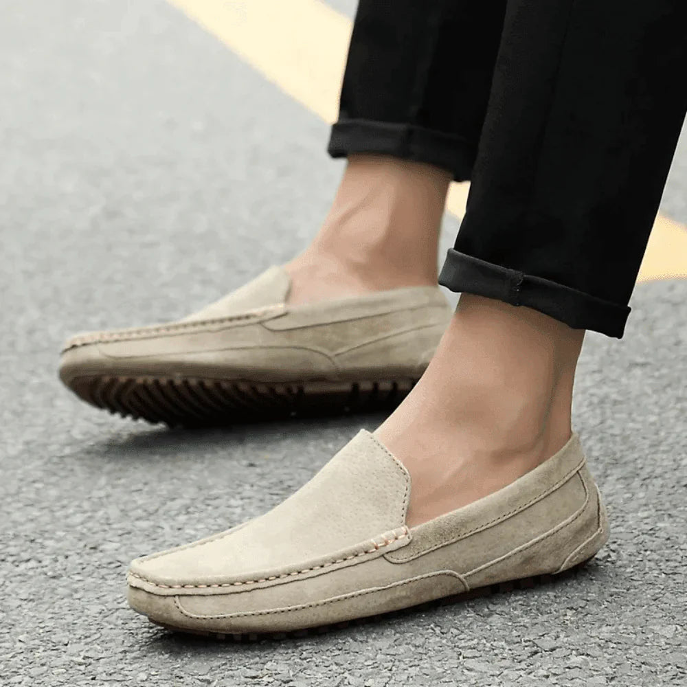 Mocassim Masculino de Camurça Solatte Loafer Casual Elegante