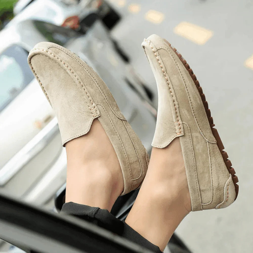 Mocassim Masculino de Camurça Solatte Loafer Casual Elegante