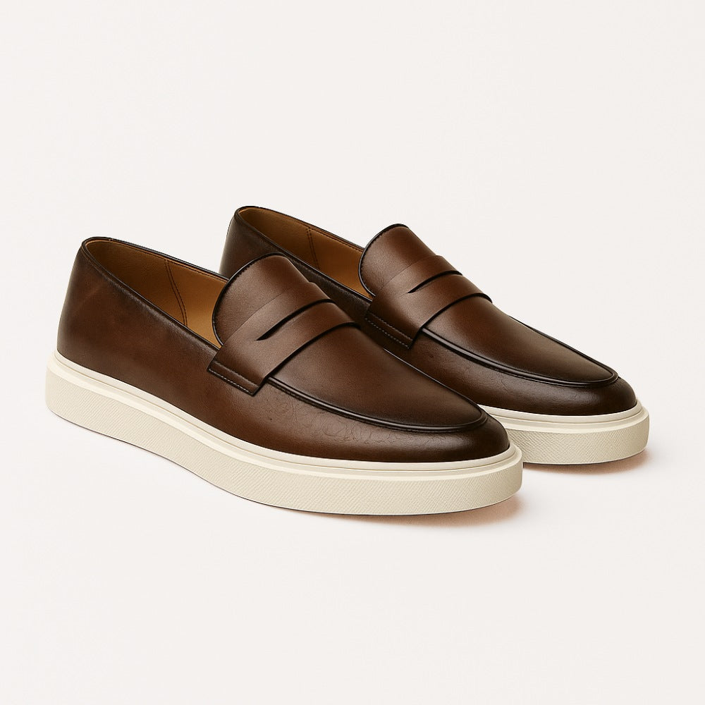 Sapato Mocassim Masculino Couro Italiano Miliani - Clássico Premium