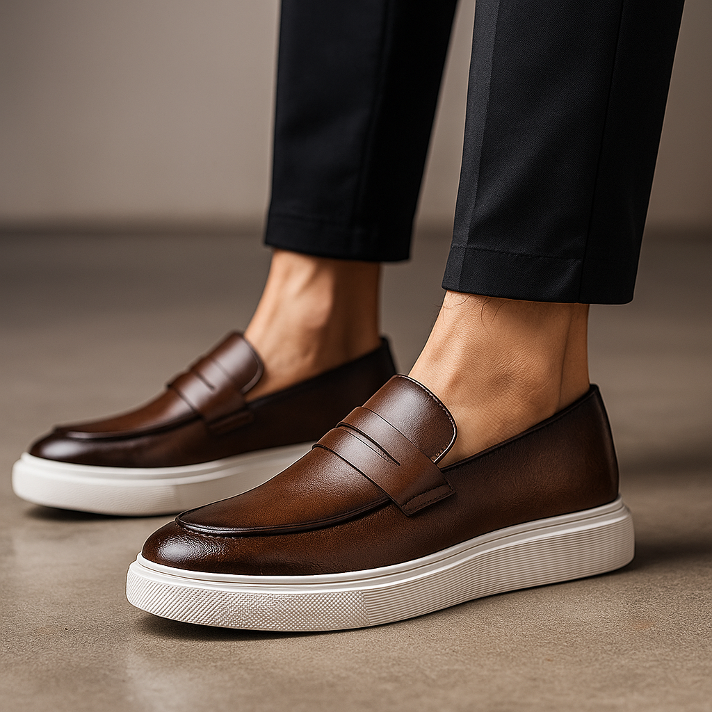 Sapato Mocassim Masculino Couro Italiano Miliani - Clássico Premium