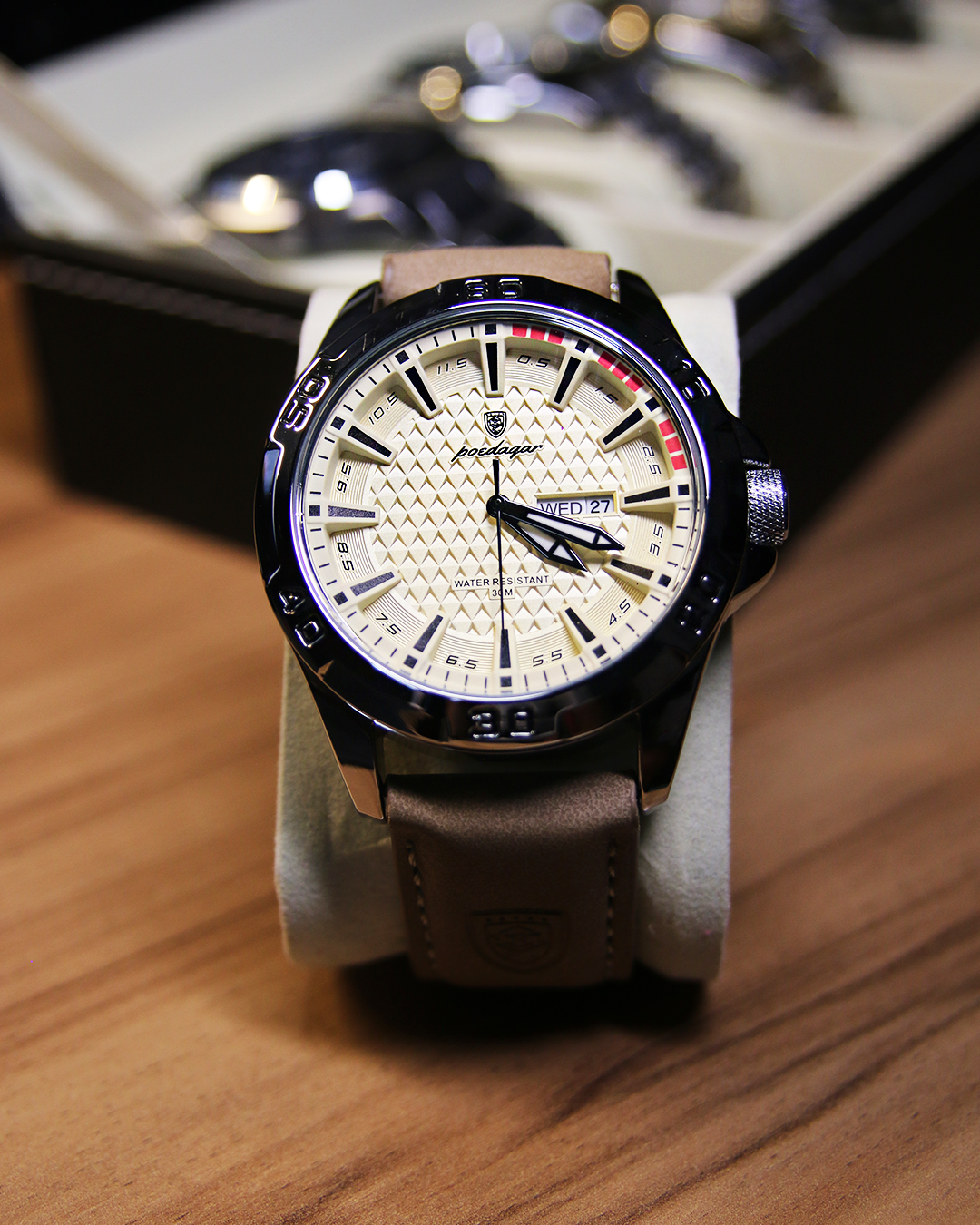 Relógio Masculino Pulseira de Couro Quartzo Montecarlo – foto 2