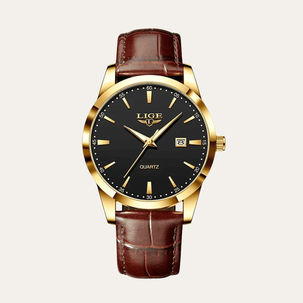 Relógio Masculino Valverdi de Couro Legítimo | Design Sofisticado e Resistente