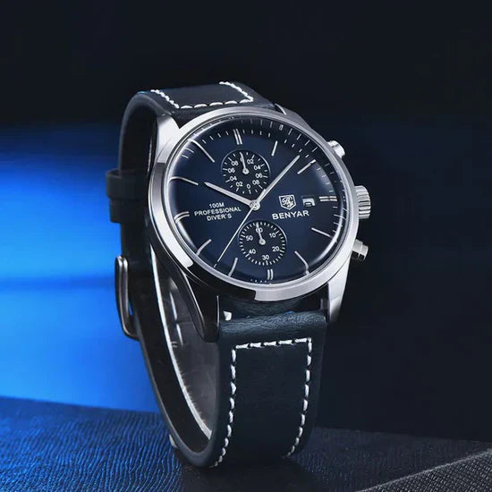 Relógio de Couro Masculino Maretti Premium Estilo Clássico Old Money