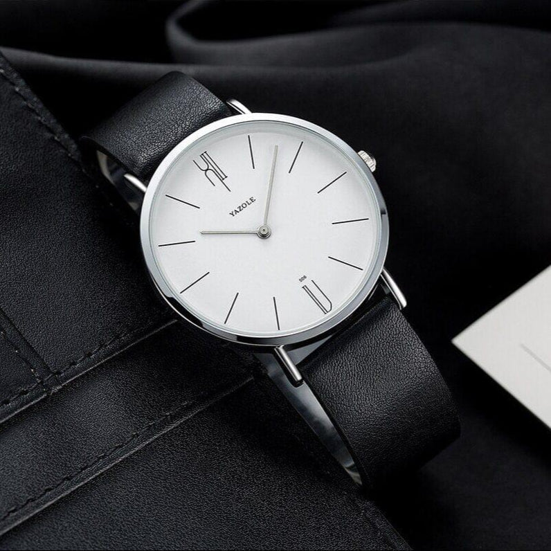 Relógio de Couro Masculino Old Money Marvalli Clássico Premium