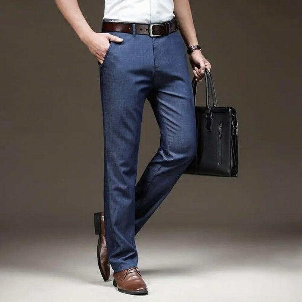 Calça Social Masculina Slim Fit Formal Bolonha
