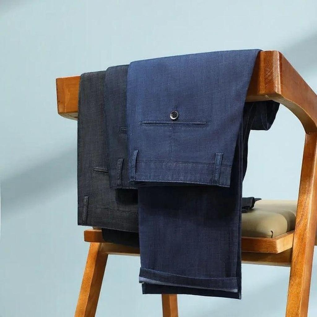 Calça Social Masculina Slim Fit Formal Bolonha