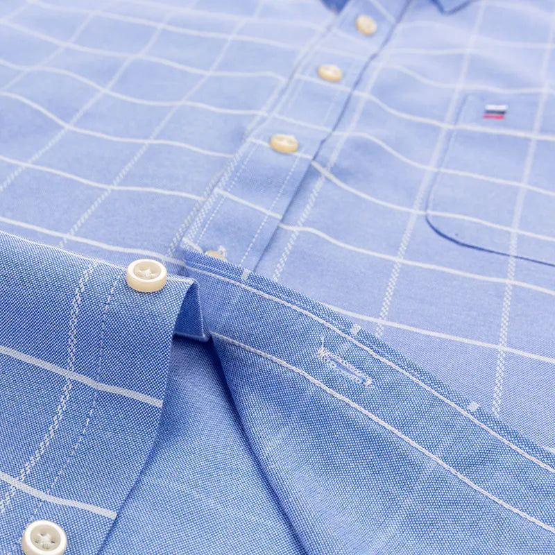 Camisa Masculina Xadrez Manga Longa 100% Algodão Padova