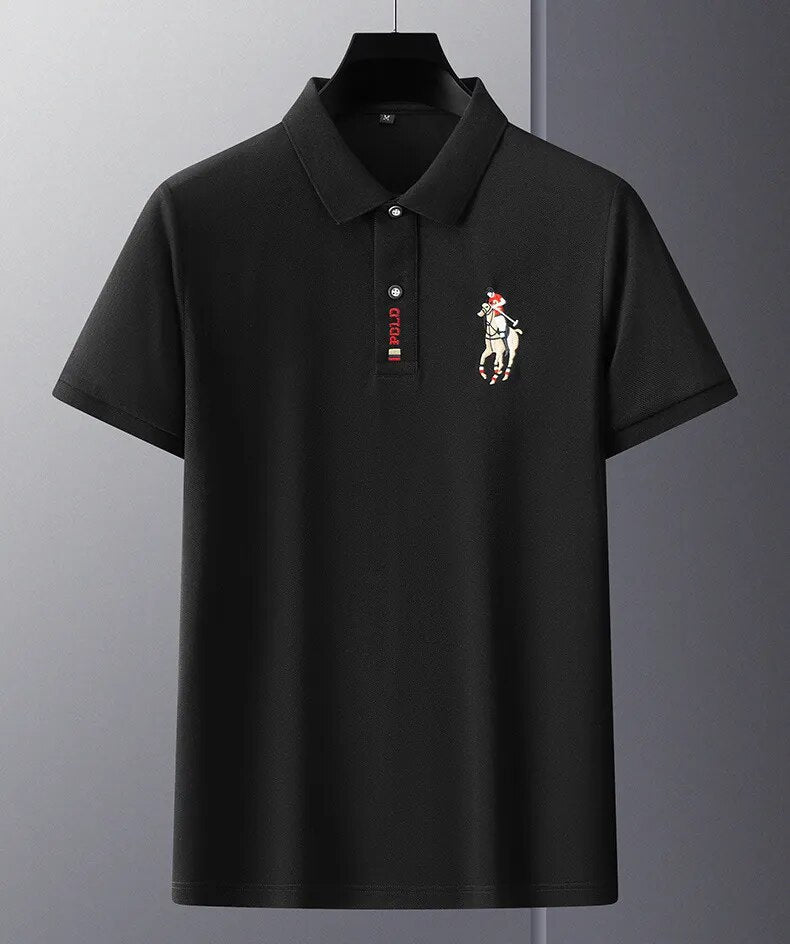 Camisa Polo Masculina Algodão Verona Manga Curta Bordada Casual