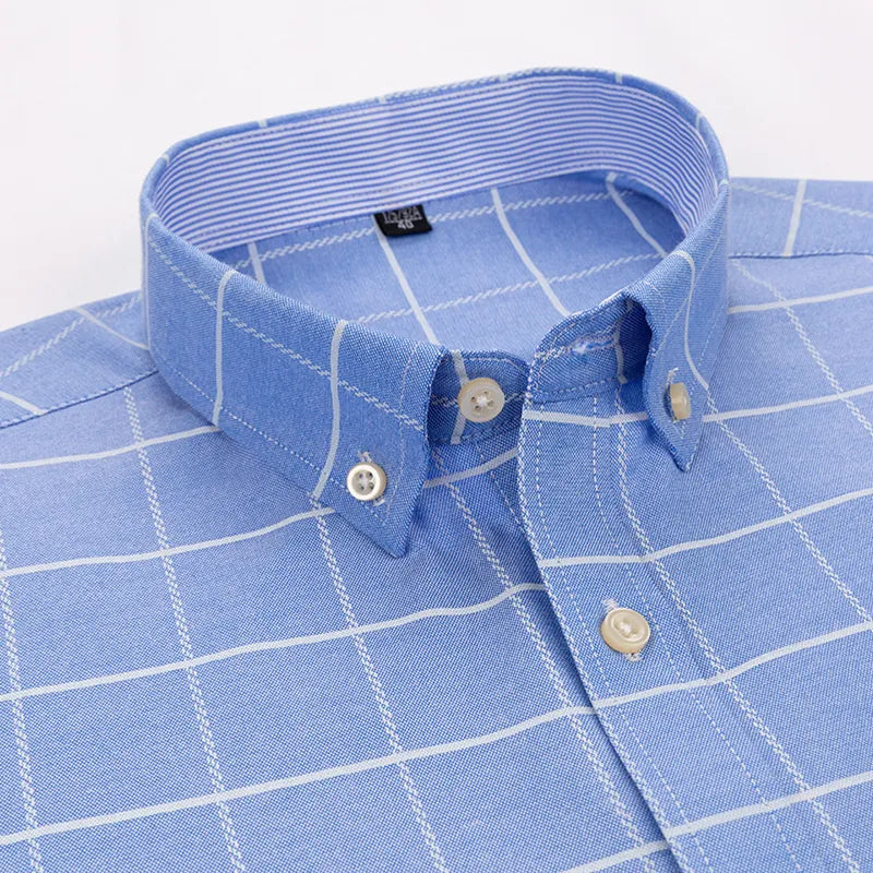 Camisa Masculina Xadrez Manga Longa 100% Algodão Padova