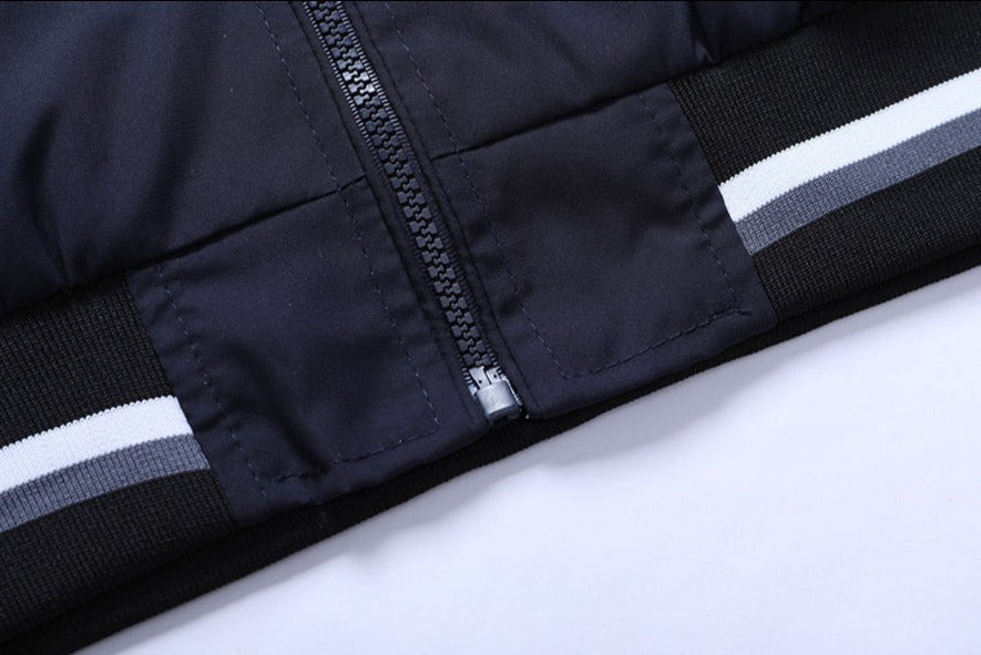 Jaqueta Masculina Slim Fit Com Zíper Verona