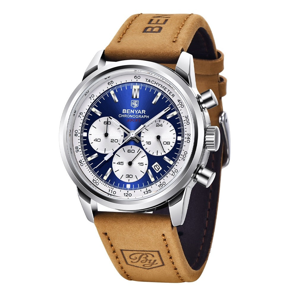 Relógio Masculino Pulseira de Couro Quartzo Ferrara - vista 5