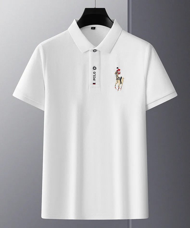 Camisa Polo Masculina Algodão Verona Manga Curta Bordada Casual