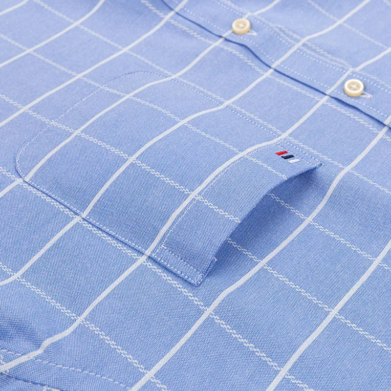 Camisa Masculina Xadrez Manga Longa 100% Algodão Padova