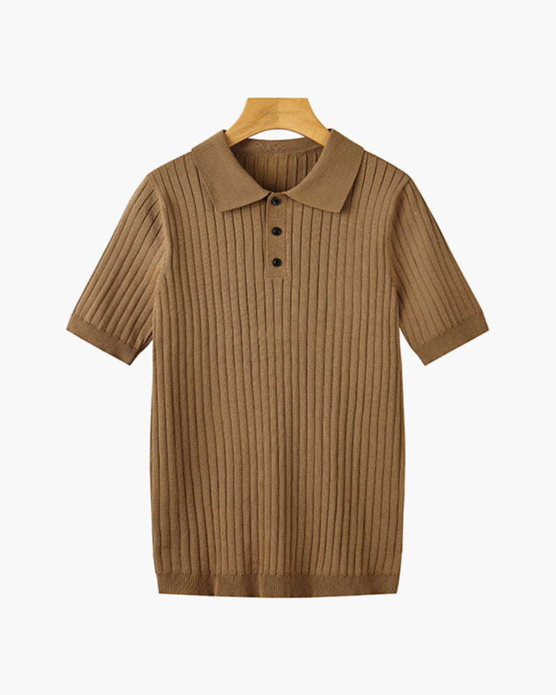 Camisa Polo Masculina 100% Algodão Colarinho Elegante Veneza
