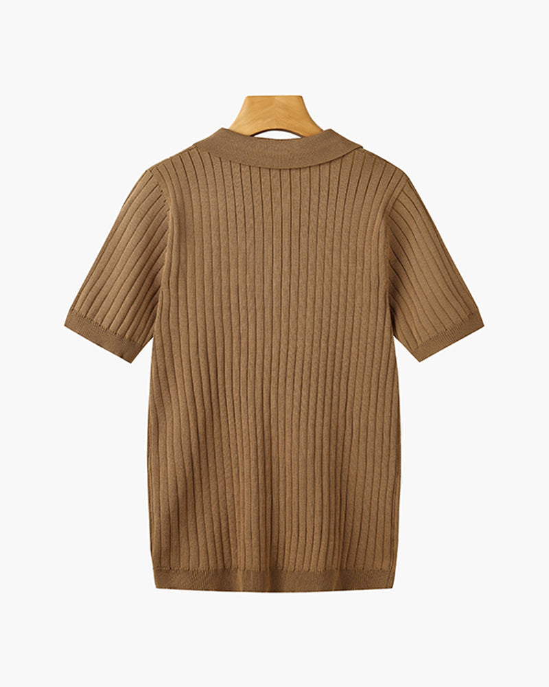 Camisa Polo Masculina 100% Algodão Colarinho Elegante Veneza
