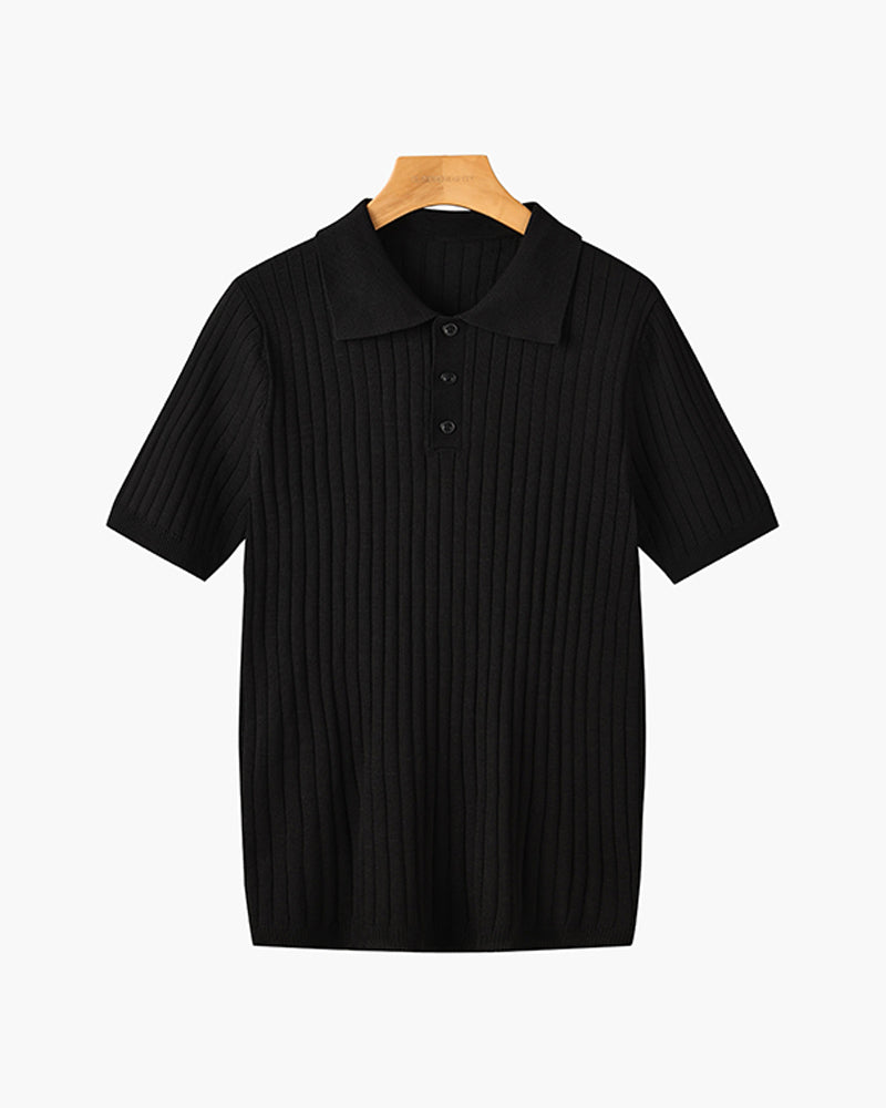 Camisa Polo Masculina 100% Algodão Colarinho Elegante Veneza