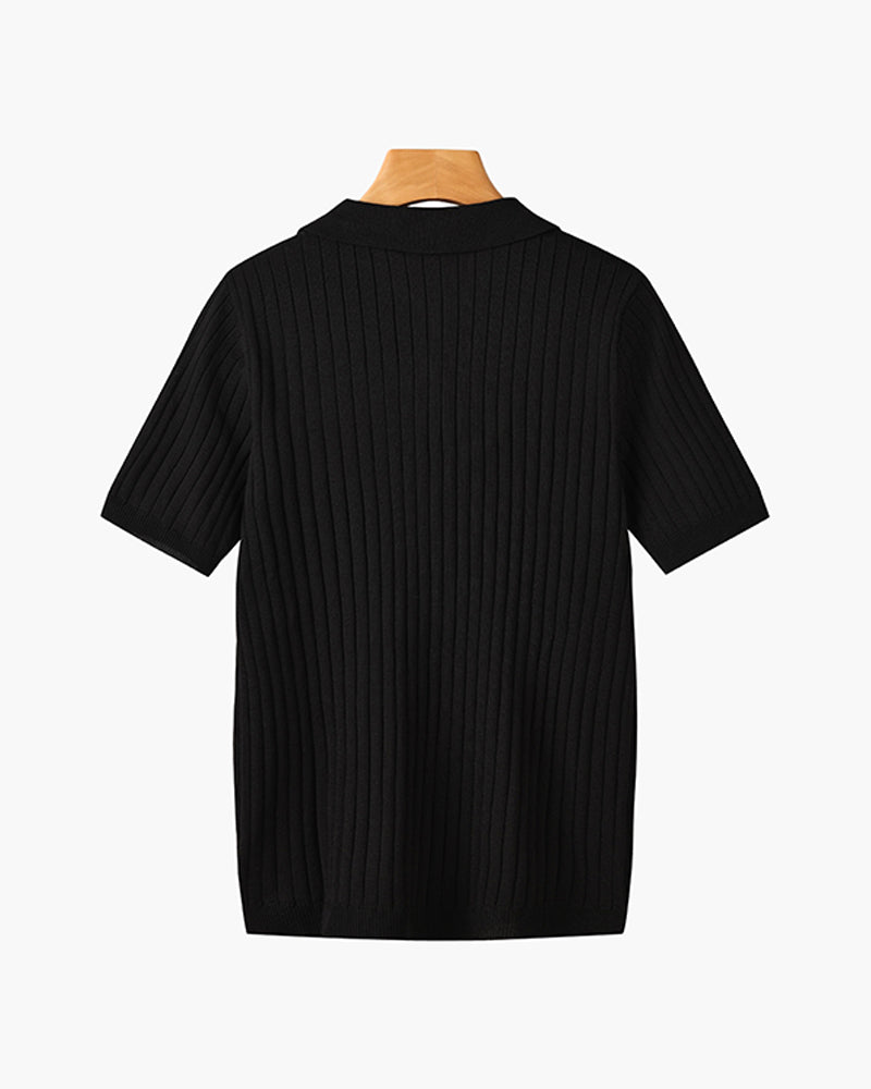 Camisa Polo Masculina 100% Algodão Colarinho Elegante Veneza