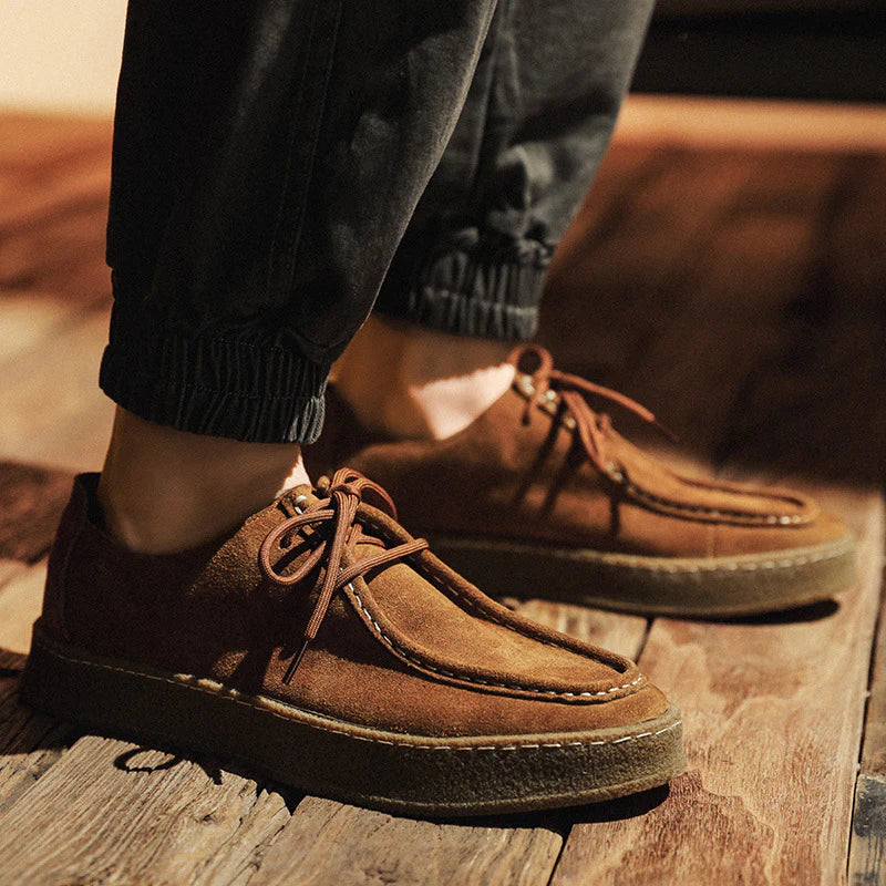 Sapato Masculino de Camurça Sola Alta Casual Firenze