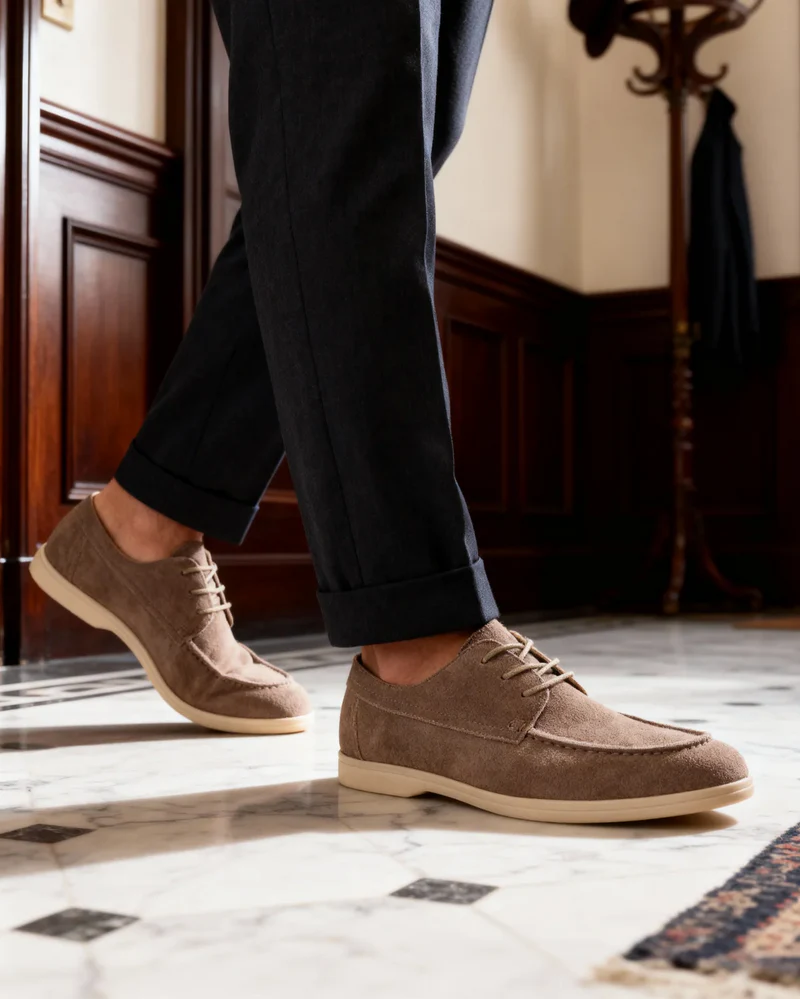 Sapato Masculino de Camurça Premium Artesanal Venezia