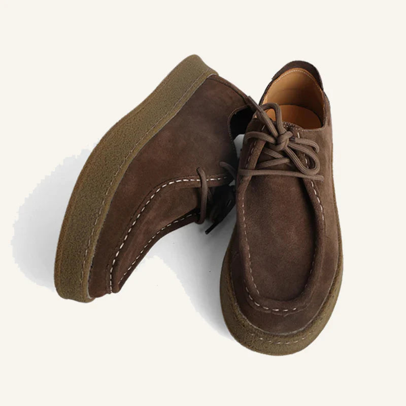 Sapato Masculino de Camurça Sola Alta Casual Firenze