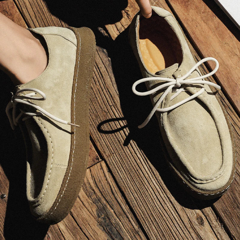 Sapato Masculino de Camurça Sola Alta Casual Firenze