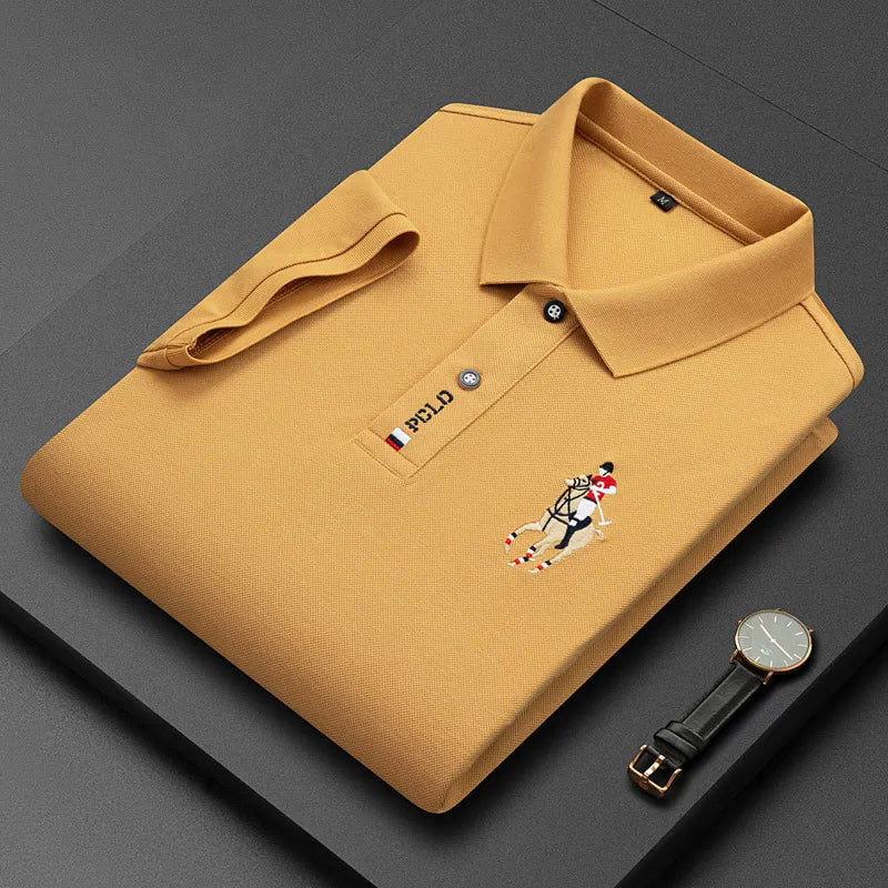 Camisa Polo Masculina Algodão Verona Manga Curta Bordada Casual