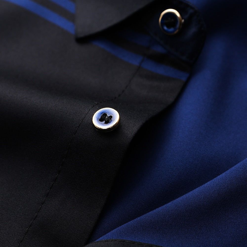 Camisa Masculina Xadrez Seda Casual Cremona Manga Longa Botão
