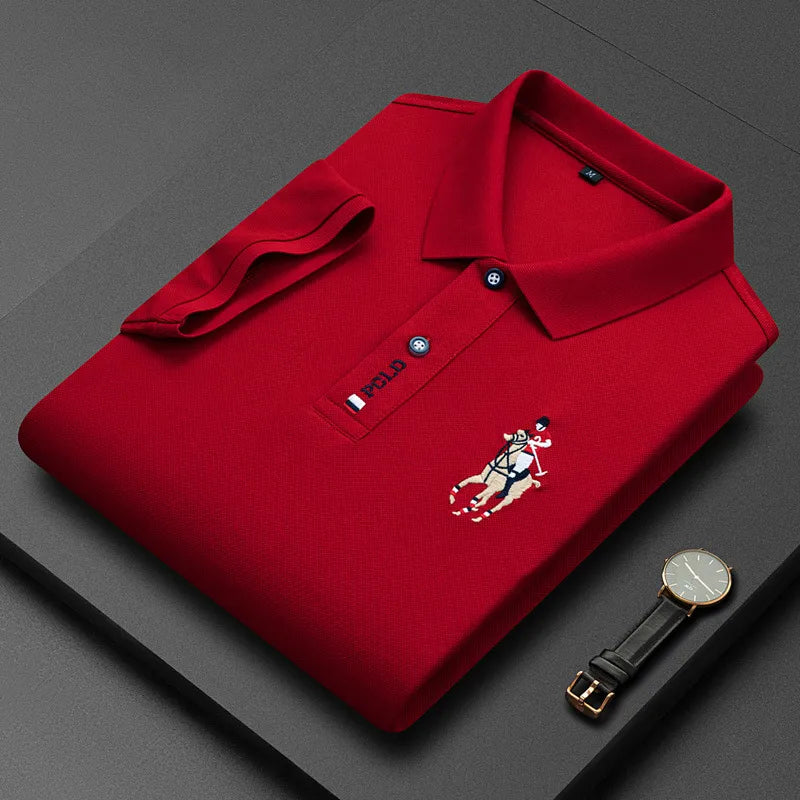 Camisa Polo Masculina Algodão Verona Manga Curta Bordada Casual