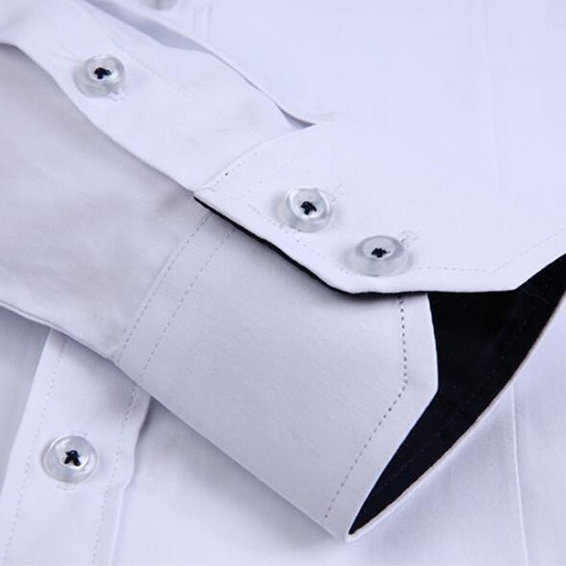 Camisa Social Masculina Verona Manga Longa Algodão Gola Colarinho