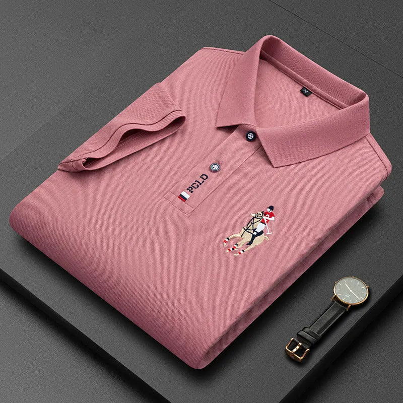 Camisa Polo Masculina Algodão Verona Manga Curta Bordada Casual