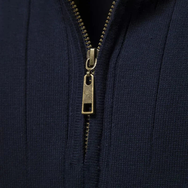 Suéter Masculino Gola Alta com Zíper Verri Premium Algodão