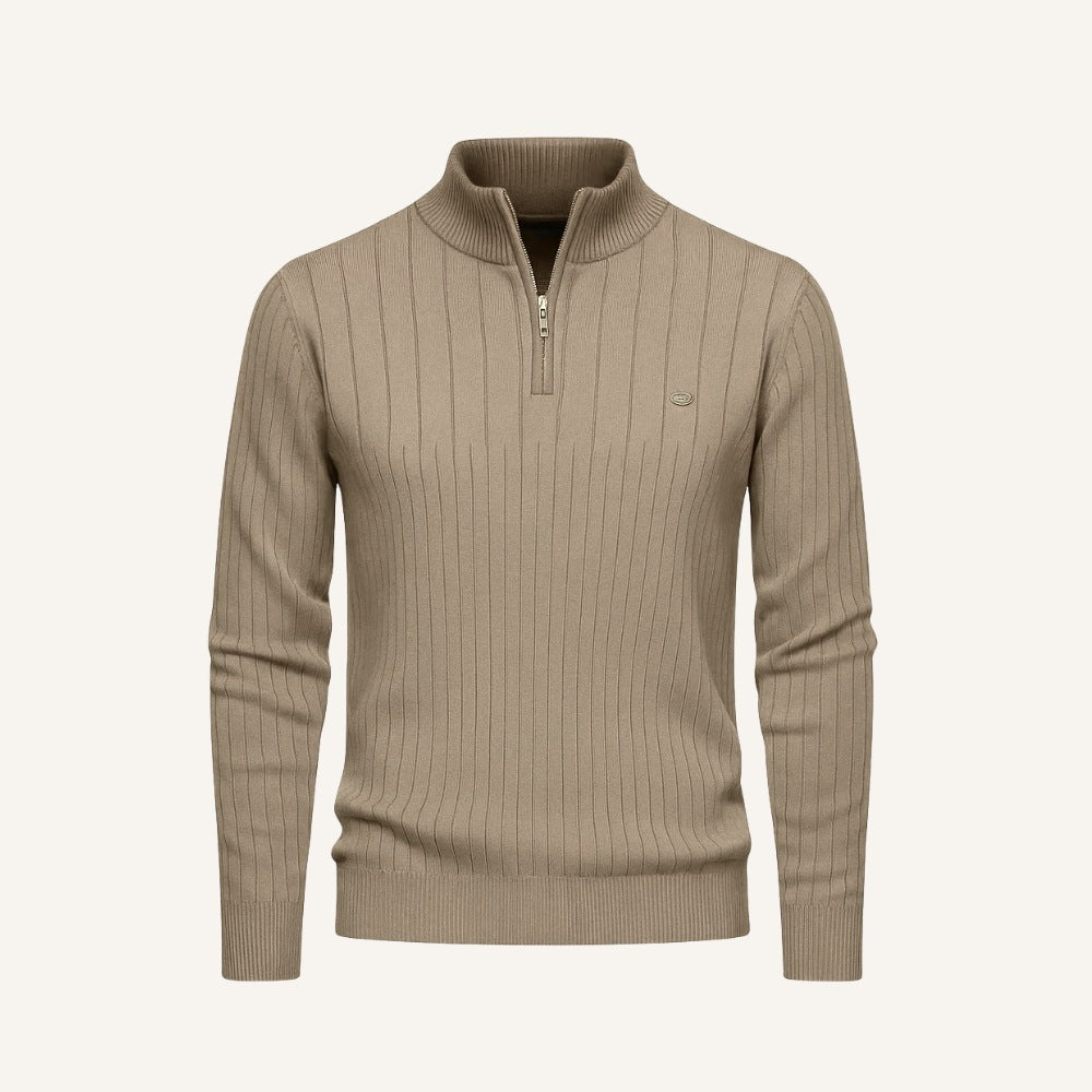 Suéter Masculino Gola Alta com Zíper Verri Premium Algodão