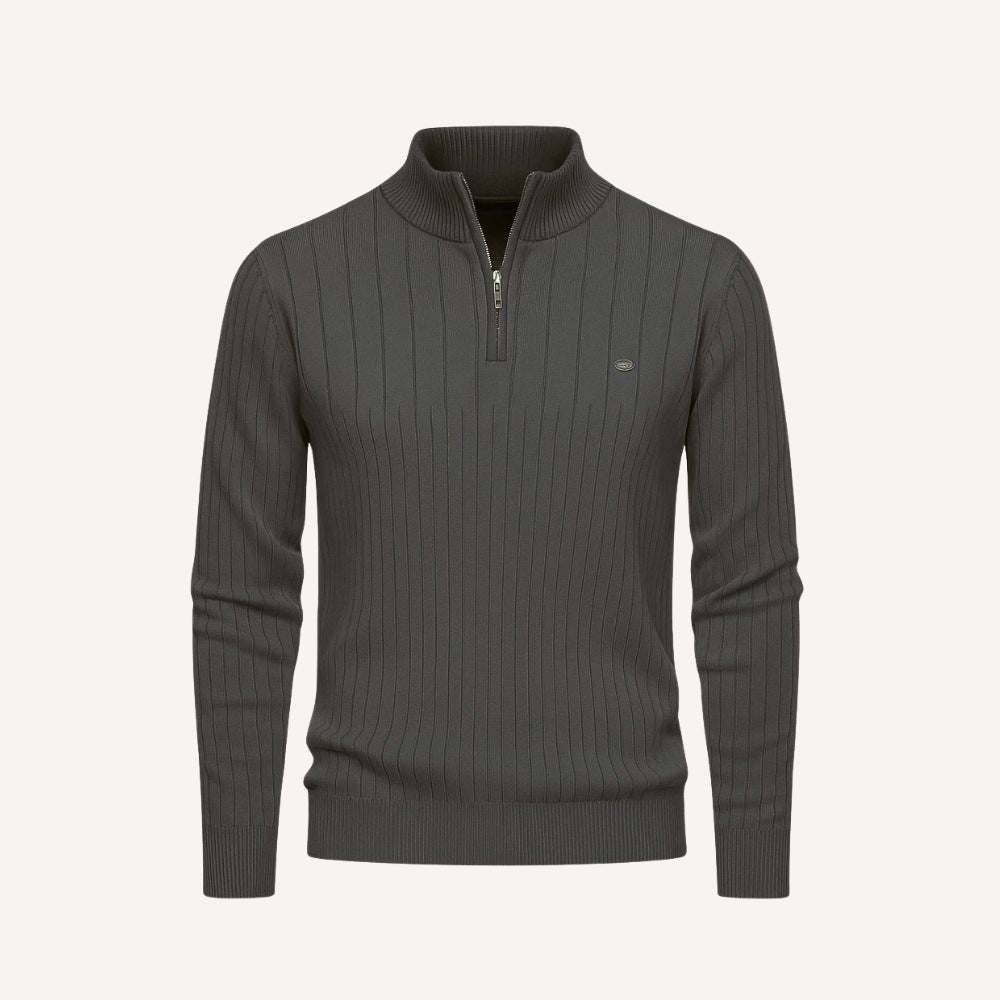 Suéter Masculino Gola Alta com Zíper Verri Premium Algodão