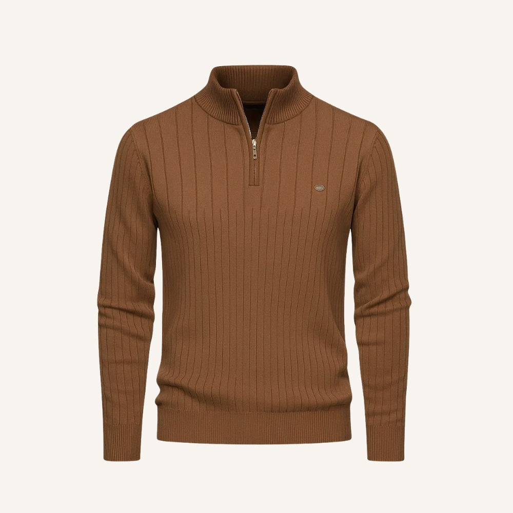 Suéter Masculino Gola Alta com Zíper Verri Premium Algodão