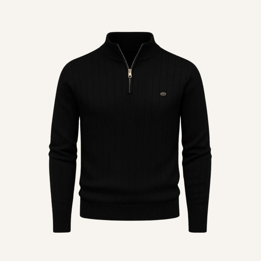 Suéter Masculino Gola Alta com Zíper Verri Premium Algodão