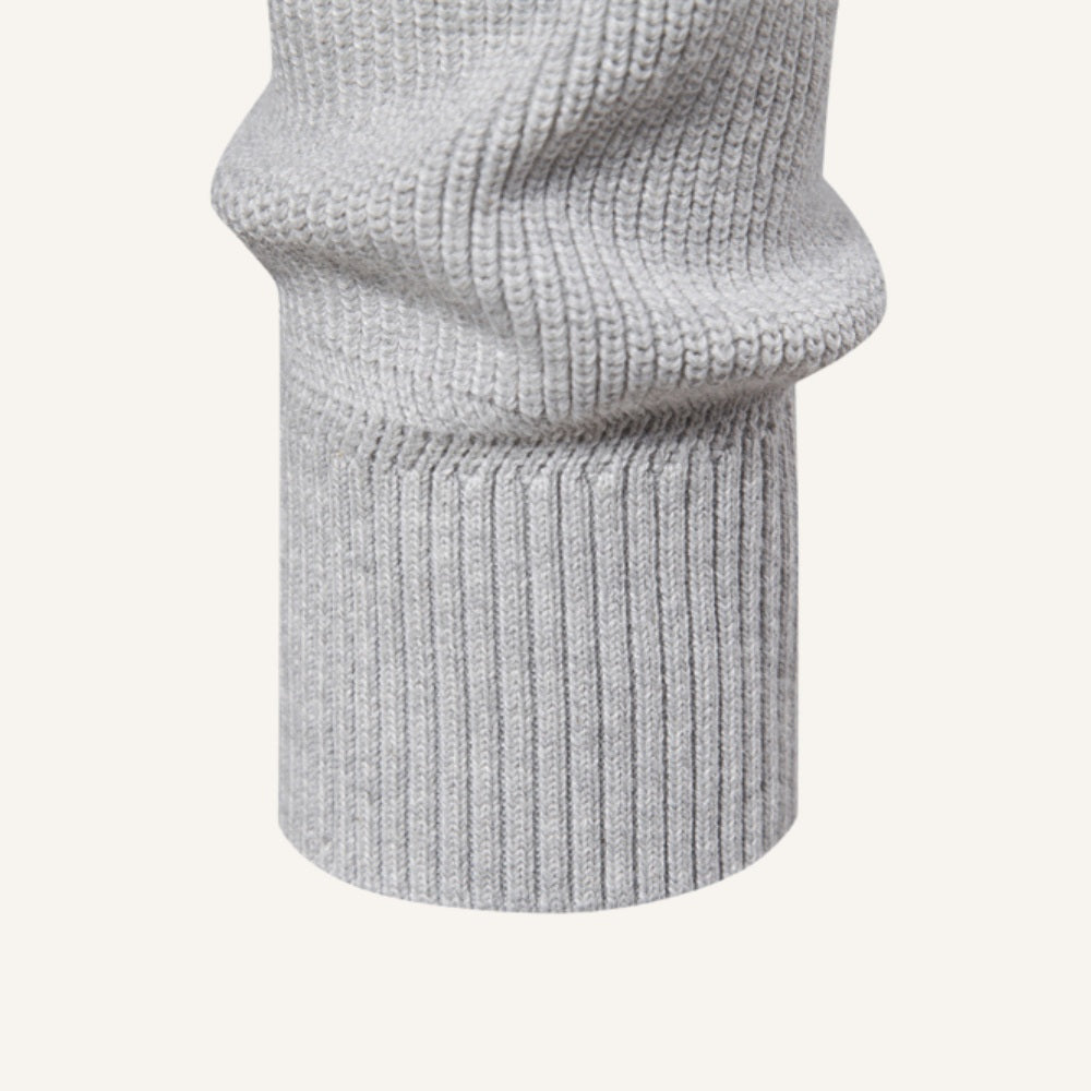 Suéter Masculino Meio Zíper Valente Gola Alta Tricô Premium Elegante