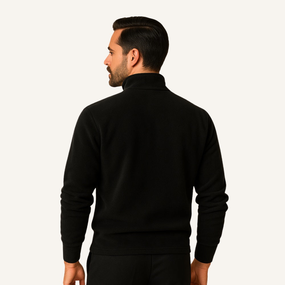 Suéter Masculino Meio Zíper Piemonte Aveludado Casual Sofisticado