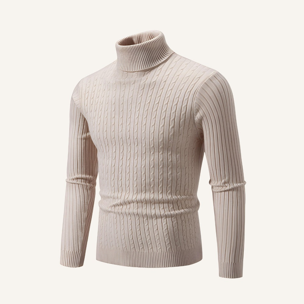 Suéter Masculino Gola Alta Old Money Moretti Pulôver Elegante