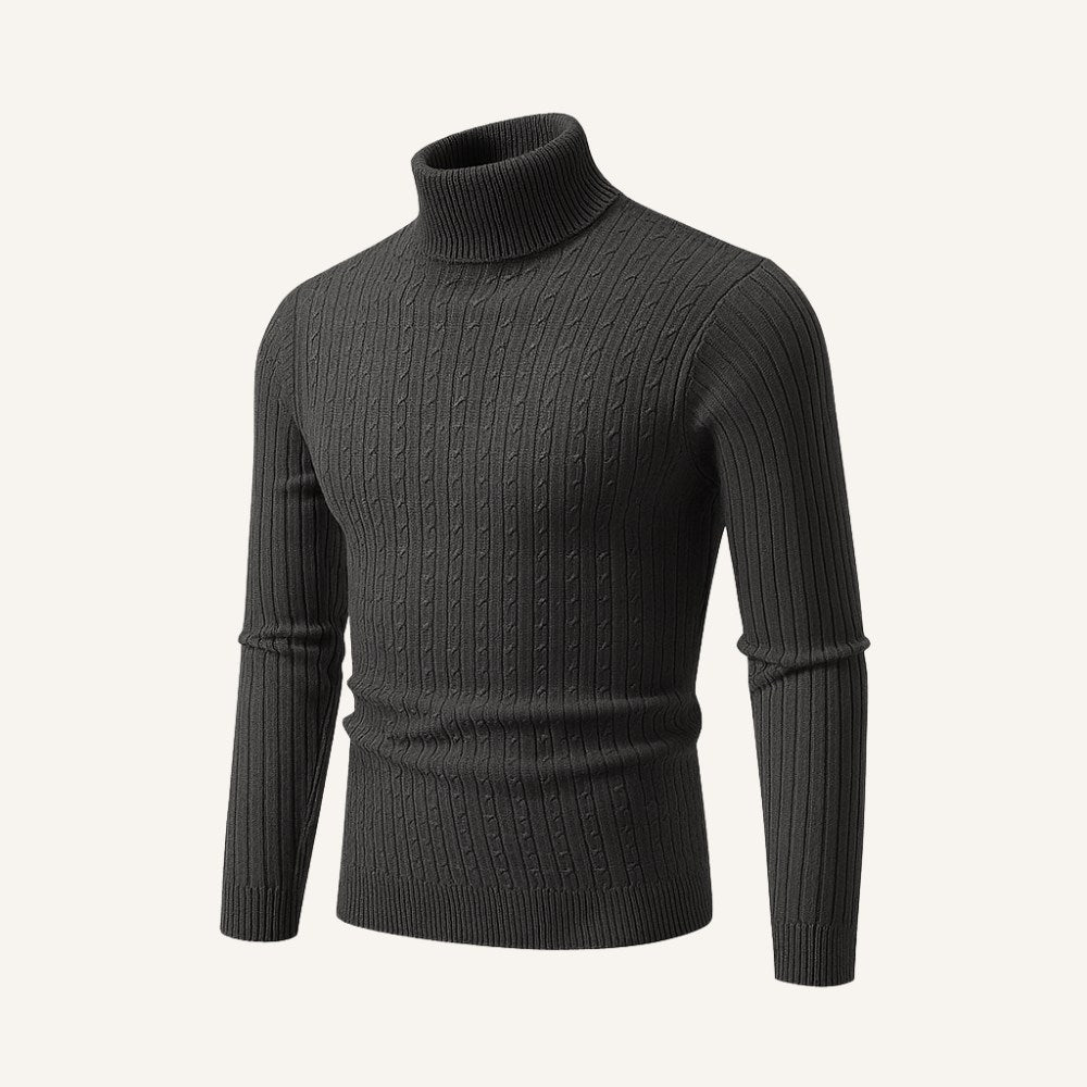 Suéter Masculino Gola Alta Old Money Moretti Pulôver Elegante
