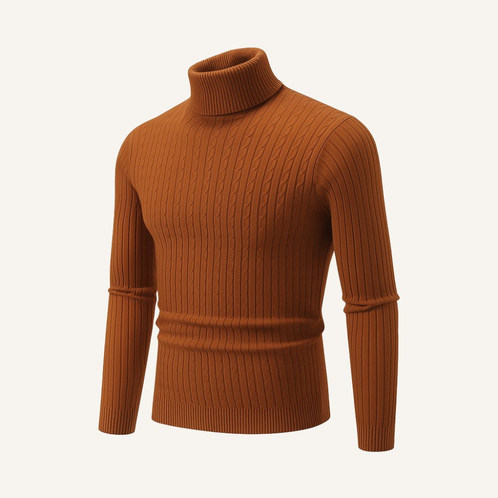 Suéter Masculino Gola Alta Old Money Moretti Pulôver Elegante