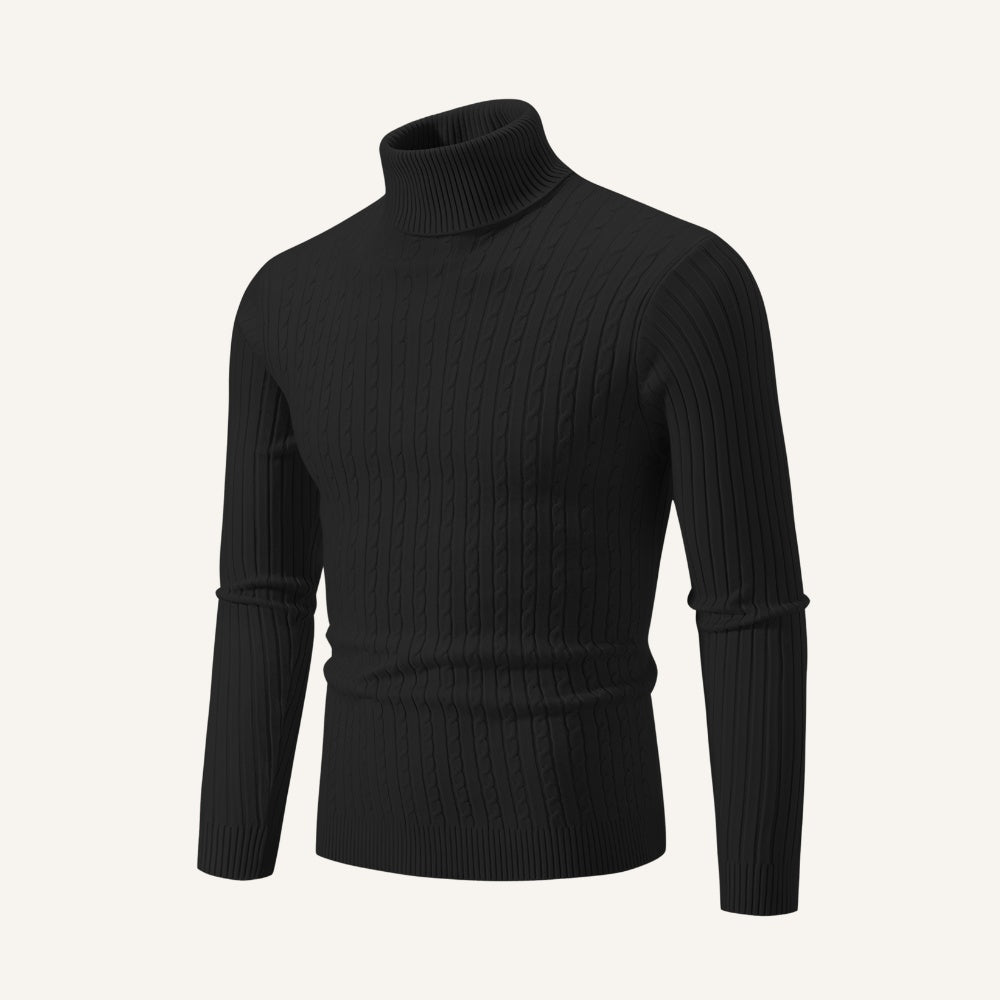 Suéter Masculino Gola Alta Old Money Moretti Pulôver Elegante