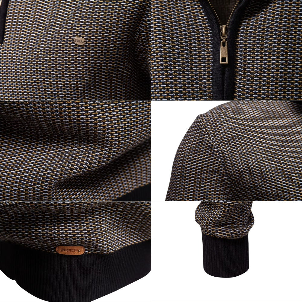 Suéter Tricô Masculino Meio Zíper Castelli Premium e Sofisticado