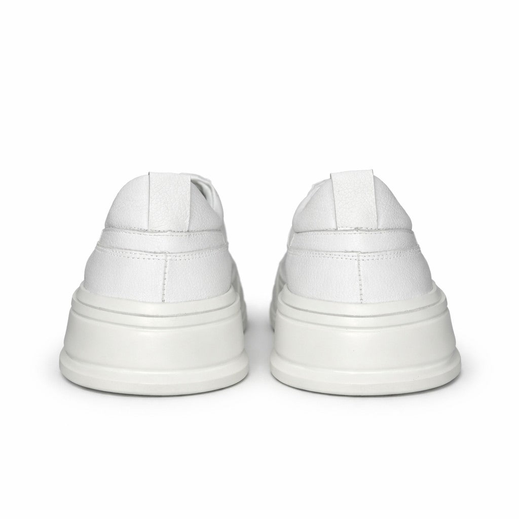 Tênis Masculino Casual Couro Legítimo Solado Branco Venezia