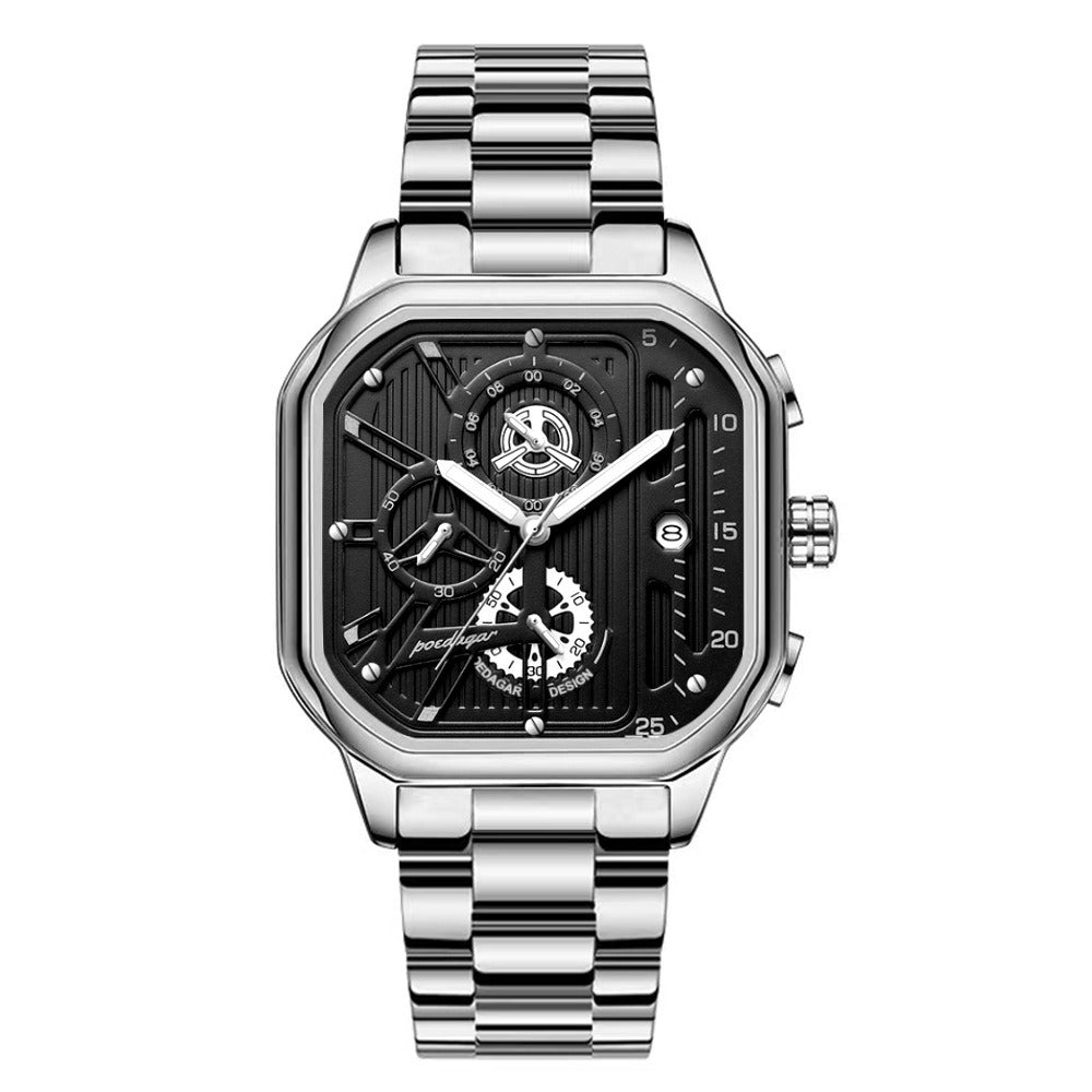 Relógio Masculino Pulseira de Couro Quartzo Imola - vista 3