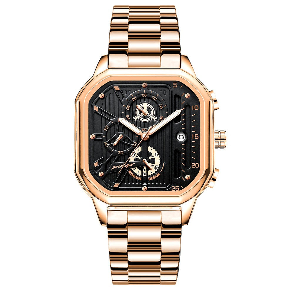 Relógio Masculino Pulseira de Couro Quartzo Imola - vista 5